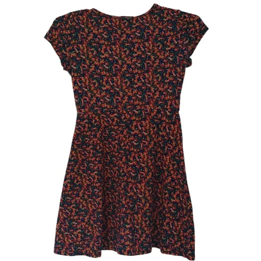 LEMONDROP, short-sleeved dress, with multicolored flowers, for girls, Size 10